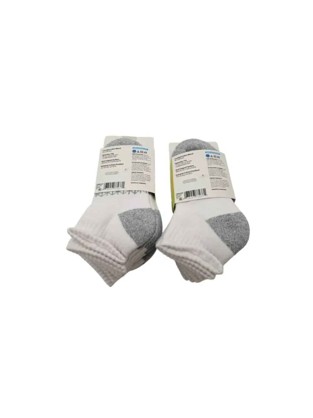 NIP Hanes Lot of 2 5 Pack Absolute Socks Perfected Active Sz M 9-2.5 Ankle